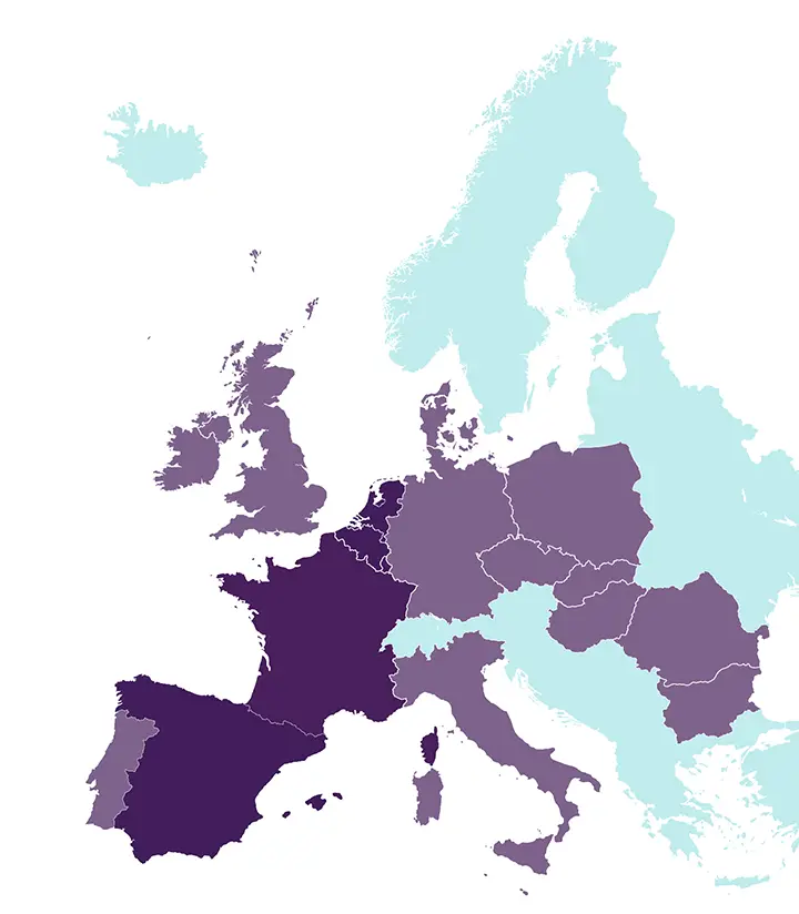 Carte de l'europe